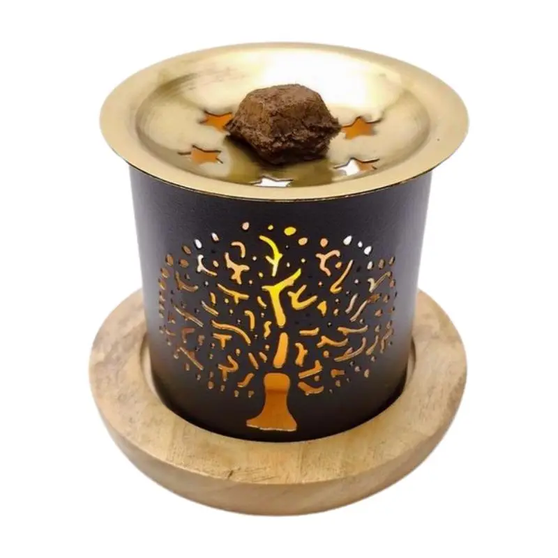 Handcrafted Bakhoor Burner – Tree of Life Incense Burner