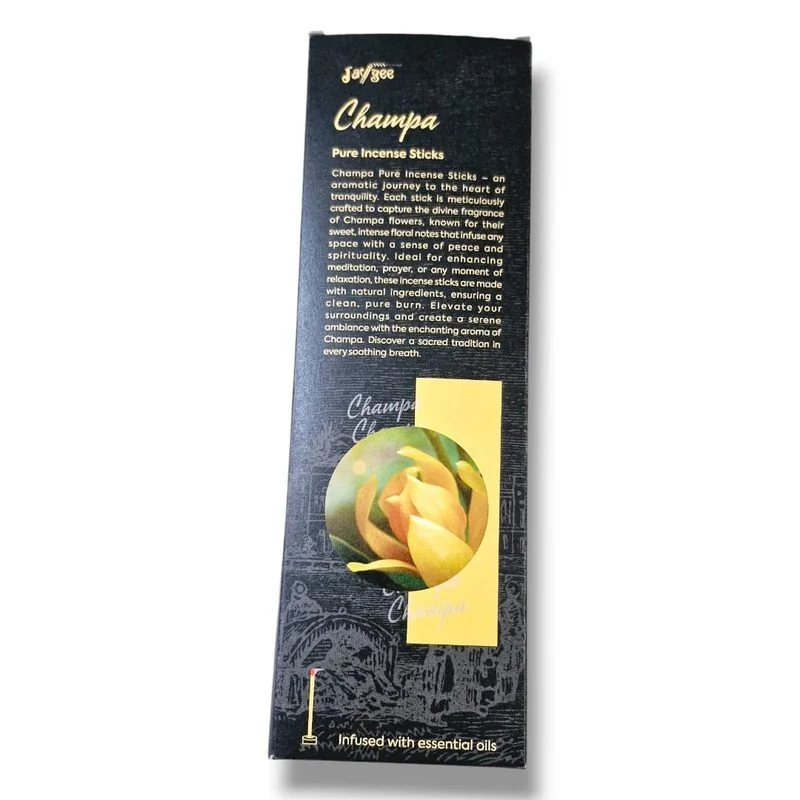 Indulge in the Divine Fragrance of Jaygee's Premium Champa Incense With Natural