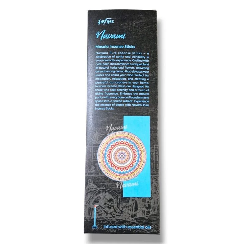 Jaygee's Navami Masala Incense - Calming, Mood-Enhancing Aroma 50 Grams