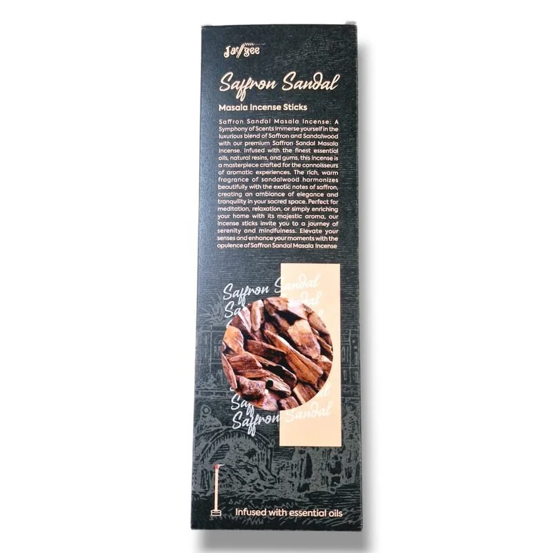 Indulge in Luxury: Saffron Sandal Premium Incense Sticks |  No Charcoal | For Me